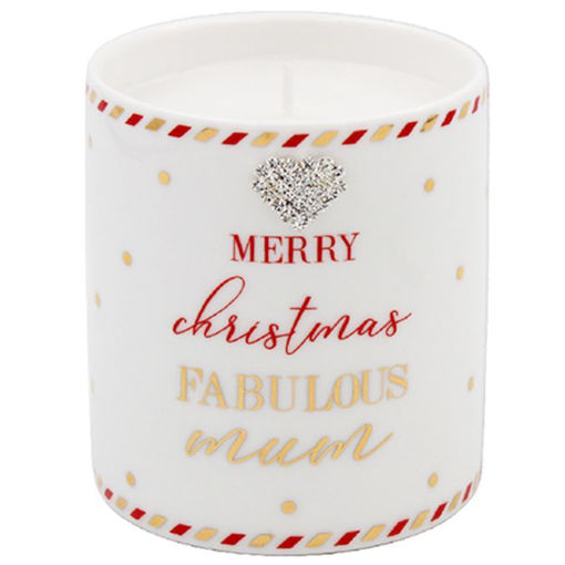 Picture of MAD DOTS MERRY CHRISTMAS FABULOUS MUM CANDLE (CINNAMON)
